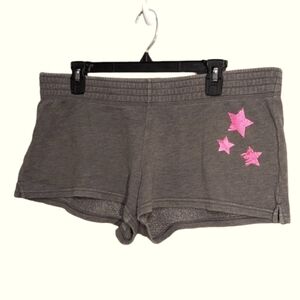 BOOTY Shorts Xhilaration Mossy Forest Army Green Pink 90s Stars Women's Size XL